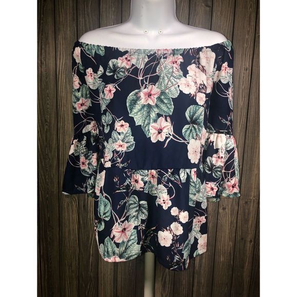 a.n.a. size XL floral top - Picture 1 of 5